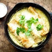 Sour Cream Chicken Enchiladas