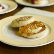 Toasted English Muffin With Marmalade