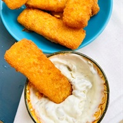 Fish Fingers With Mayonnaise