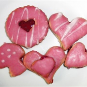 Vegan Almond Raspberry Cookies