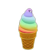 Rainbow Soft Serve