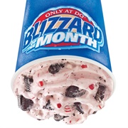 Dairy Queen Candy Cane Oreo Blizzard