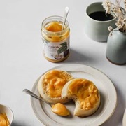 Toasted Crumpet With Fruit Curd