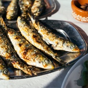 Sardines in Sardinia, Italy