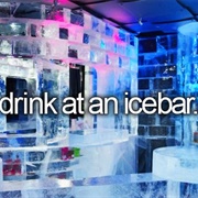 Drink at an Ice Bar
