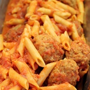 Multigrain Pasta With Meatballs