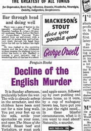 Decline of the English Murder (George Orwell)