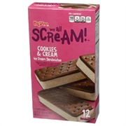 Hy-Vee We All Scream! Cookies & Cream Ice Cream Sandwiches