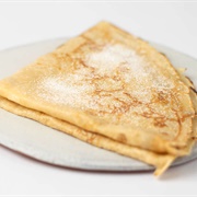 Crepes With Butter and Sugar