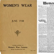 Women's Wear Daily Published Its First Issue. 1910