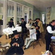 A Cotton Office in New Orleans - Edgar Degas (Pau, Musee Des Beaux-Arts)