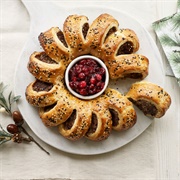 Festive Sausage Roll Wreath