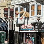 Dangling Legs at the Piedmont Boutique