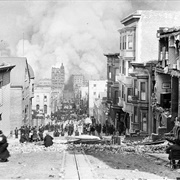 Looking Down Sacramento Street, San Francisco, April 18, 1906