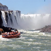 Boat Ride at a Major Waterfall