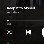 Keep It to Myself - Zebrahead