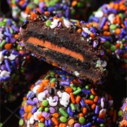 Chocolate Sprinkle Halloween Cookies