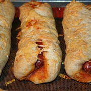 Fried Pepperoni Pizza Wrap