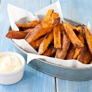 Pumpkin Spice Sweet Potato Fries