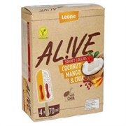 Alive Coconut Mango Chia Sorbet Lollies