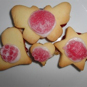 Vegan Empire Biscuits With Jelly Raspberries