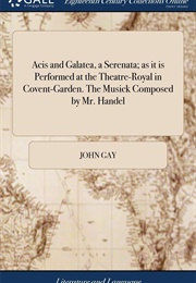 Acis and Galatea (Libretto) (John Gay)