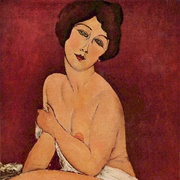 Akt Siedzący Na Kanapie - Amedeo Modigliani (Kolekcja Prywatna)