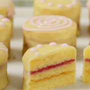 British Summertime Petits Fours: Meringue, Sweet Pastry, and Sponge-Based