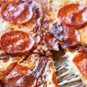 Pepperoni and Bacon Flatbread