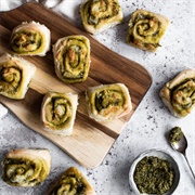 Pesto & Mozzarella Pinwheels