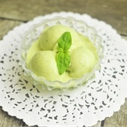 Lime and Basil Ice Cream