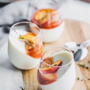 Nectarine Panna Cotta