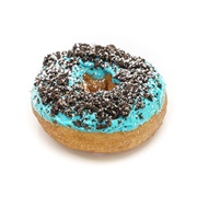 Desert Donut Cookie Monster W/ Powdered Sugar Donut