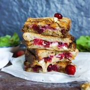 Brie, Cranberry & Walnut Sandwich