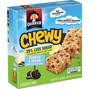 Cookies Cream Quaker Granola Bars
