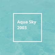 Pantone Color of the Year 2003: Aqua Sky