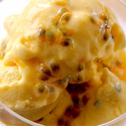 Mango, Pineapple, and Passion Fruit Ice Cream