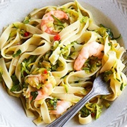 Crab, Prawn and Spinach Tagliatelle