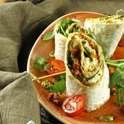 Tomato, Mozzarella and Pesto Wrap