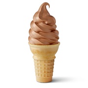 Chocolate Ice Cream Cone
