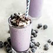 Blueberry Cookies Cream Milkshake