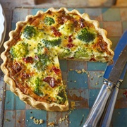 Broccoli Tomato and Cheese Quiche