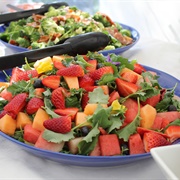 Strawberry Lettuce and Melon Salad