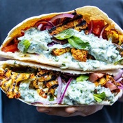 Cauliflower Tikka Gyros