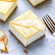 Pear Mousse Cheesecake Bar