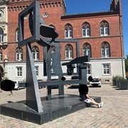 Flakhaven Jernskulptur Udført Af Robert Jacobsen 1988, Odense