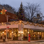 The Rooftop Christmas Tree at Rosemary's