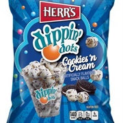 Herr's Dippin' Dots Cookies 'N Cream Snack Balls