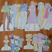Heart Family Paper Dolls