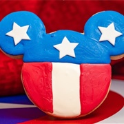 Mickey Fourth of July Cookie